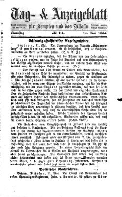 Tag- und Anzeigeblatt für Kempten und das Allgäu Samstag 14. Mai 1864