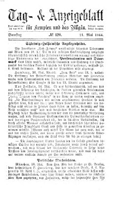 Tag- und Anzeigeblatt für Kempten und das Allgäu Samstag 21. Mai 1864