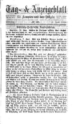 Tag- und Anzeigeblatt für Kempten und das Allgäu Sonntag 12. Juni 1864