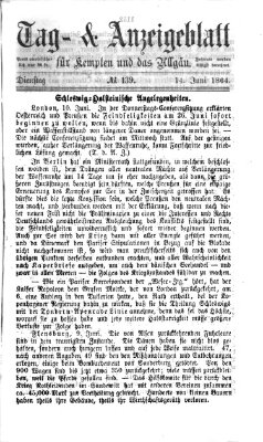 Tag- und Anzeigeblatt für Kempten und das Allgäu Dienstag 14. Juni 1864