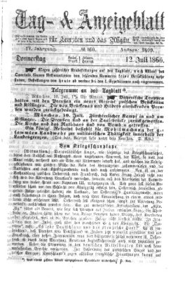 Tag- und Anzeigeblatt für Kempten und das Allgäu Donnerstag 12. Juli 1866