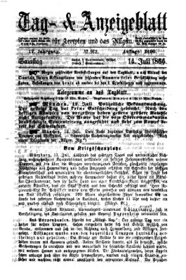 Tag- und Anzeigeblatt für Kempten und das Allgäu Samstag 14. Juli 1866