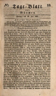 Tags-Blatt für München (Münchener Tagblatt) Freitag 13. Juli 1827
