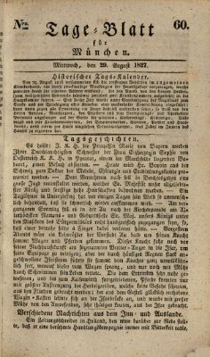 Tags-Blatt für München (Münchener Tagblatt) Mittwoch 29. August 1827