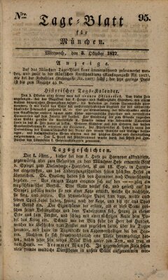 Tags-Blatt für München (Münchener Tagblatt) Mittwoch 3. Oktober 1827