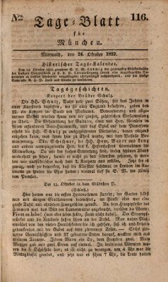 Tags-Blatt für München (Münchener Tagblatt) Mittwoch 24. Oktober 1827