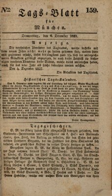 Tags-Blatt für München (Münchener Tagblatt) Donnerstag 6. Dezember 1827