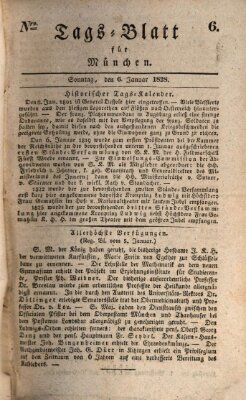 Tags-Blatt für München (Münchener Tagblatt) Sonntag 6. Januar 1828