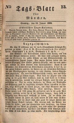 Tags-Blatt für München (Münchener Tagblatt) Sonntag 13. Januar 1828