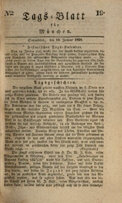 Tags-Blatt für München (Münchener Tagblatt) Samstag 19. Januar 1828