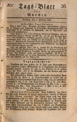 Tags-Blatt für München (Münchener Tagblatt) Dienstag 5. Februar 1828