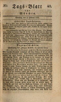 Tags-Blatt für München (Münchener Tagblatt) Samstag 9. Februar 1828