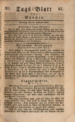 Tags-Blatt für München (Münchener Tagblatt) Sonntag 10. Februar 1828