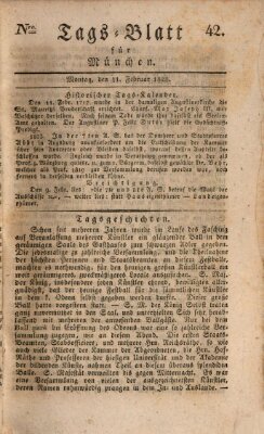 Tags-Blatt für München (Münchener Tagblatt) Montag 11. Februar 1828