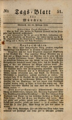 Tags-Blatt für München (Münchener Tagblatt) Mittwoch 20. Februar 1828