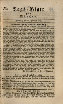 Tags-Blatt für München (Münchener Tagblatt) Sonntag 24. Februar 1828