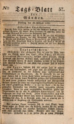 Tags-Blatt für München (Münchener Tagblatt) Dienstag 26. Februar 1828