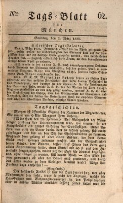 Tags-Blatt für München (Münchener Tagblatt) Sonntag 2. März 1828