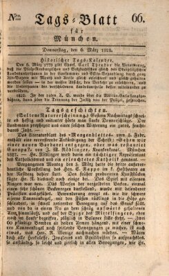 Tags-Blatt für München (Münchener Tagblatt) Donnerstag 6. März 1828