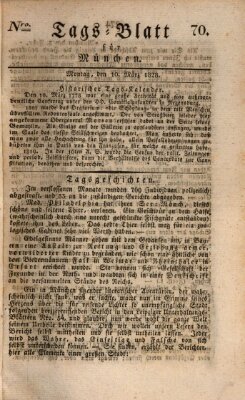 Tags-Blatt für München (Münchener Tagblatt) Montag 10. März 1828