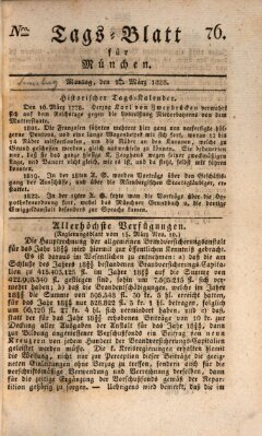 Tags-Blatt für München (Münchener Tagblatt) Sonntag 16. März 1828