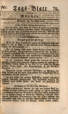 Tags-Blatt für München (Münchener Tagblatt) Mittwoch 19. März 1828