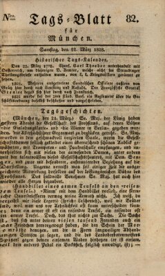 Tags-Blatt für München (Münchener Tagblatt) Samstag 22. März 1828