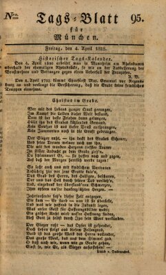 Tags-Blatt für München (Münchener Tagblatt) Freitag 4. April 1828