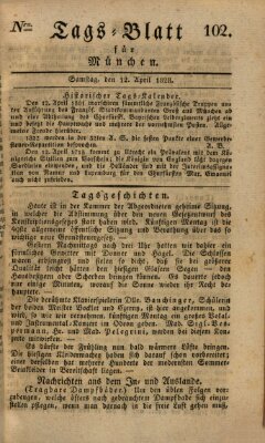 Tags-Blatt für München (Münchener Tagblatt) Samstag 12. April 1828