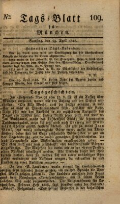 Tags-Blatt für München (Münchener Tagblatt) Samstag 19. April 1828