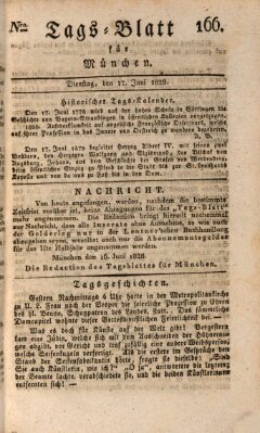 Tags-Blatt für München (Münchener Tagblatt) Dienstag 17. Juni 1828