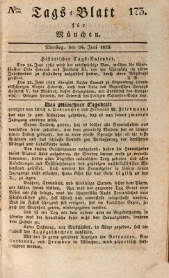 Tags-Blatt für München (Münchener Tagblatt) Dienstag 24. Juni 1828