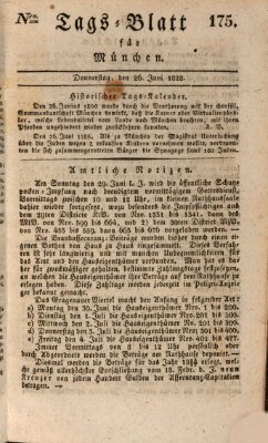 Tags-Blatt für München (Münchener Tagblatt) Donnerstag 26. Juni 1828