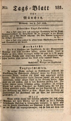 Tags-Blatt für München (Münchener Tagblatt) Mittwoch 2. Juli 1828