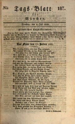 Tags-Blatt für München (Münchener Tagblatt) Dienstag 8. Juli 1828