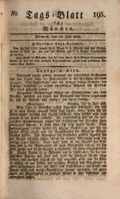 Tags-Blatt für München (Münchener Tagblatt) Mittwoch 16. Juli 1828