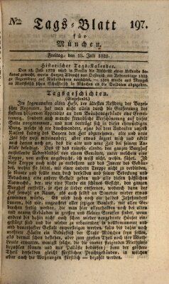 Tags-Blatt für München (Münchener Tagblatt) Freitag 18. Juli 1828