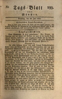 Tags-Blatt für München (Münchener Tagblatt) Sonntag 20. Juli 1828