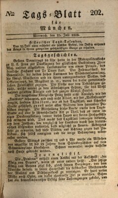 Tags-Blatt für München (Münchener Tagblatt) Mittwoch 23. Juli 1828