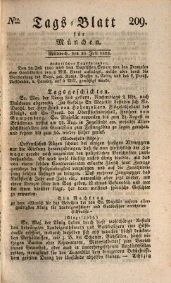 Tags-Blatt für München (Münchener Tagblatt) Mittwoch 30. Juli 1828