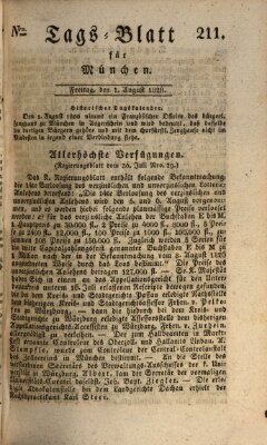 Tags-Blatt für München (Münchener Tagblatt) Freitag 1. August 1828