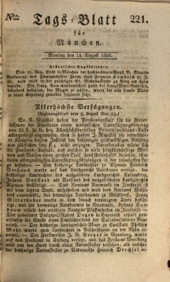 Tags-Blatt für München (Münchener Tagblatt) Montag 11. August 1828