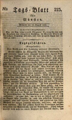 Tags-Blatt für München (Münchener Tagblatt) Mittwoch 13. August 1828