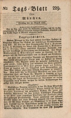 Tags-Blatt für München (Münchener Tagblatt) Dienstag 19. August 1828