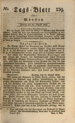 Tags-Blatt für München (Münchener Tagblatt) Freitag 29. August 1828