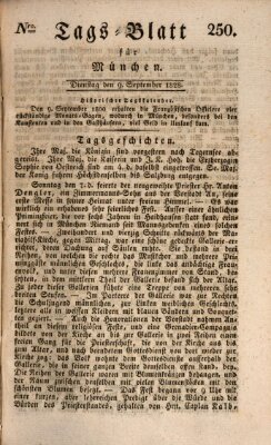 Tags-Blatt für München (Münchener Tagblatt) Dienstag 9. September 1828