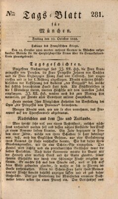 Tags-Blatt für München (Münchener Tagblatt) Freitag 10. Oktober 1828