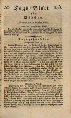 Tags-Blatt für München (Münchener Tagblatt) Mittwoch 15. Oktober 1828