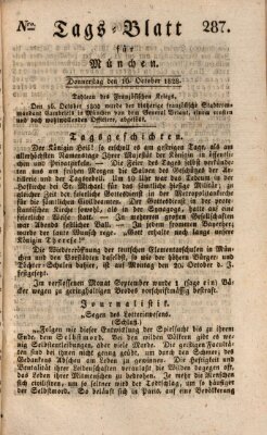 Tags-Blatt für München (Münchener Tagblatt) Donnerstag 16. Oktober 1828