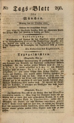 Tags-Blatt für München (Münchener Tagblatt) Montag 27. Oktober 1828